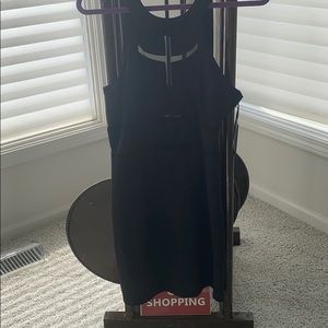 Guess NWT black sleeveless dress with mesh size xl